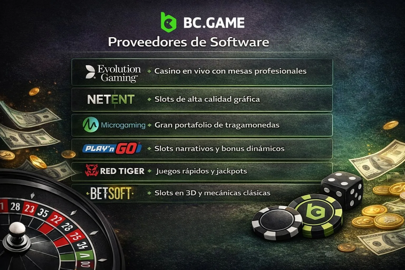 Proveedores de Software